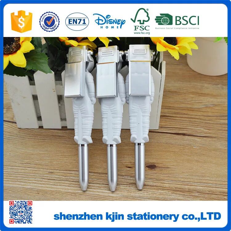 新款设计 异行中性笔油性笔 航天员造型圆珠笔办公礼品