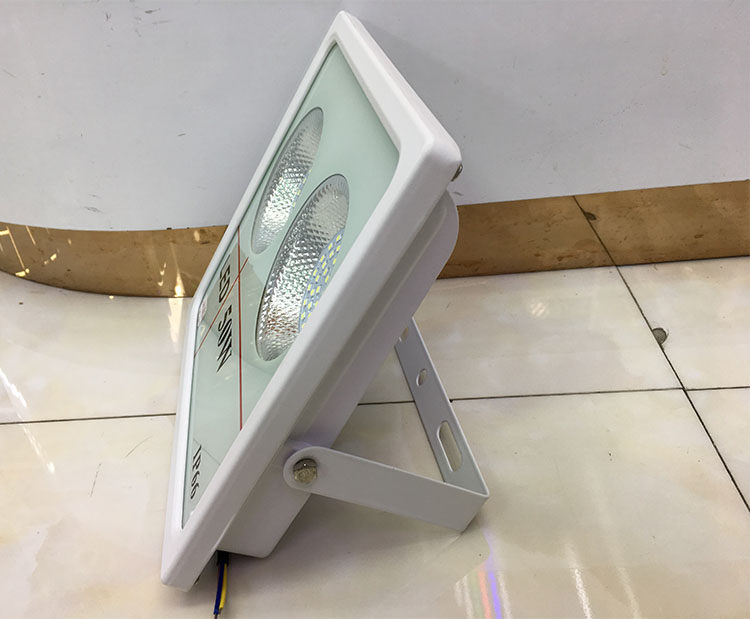 The new 50W LED floodlight is a bestseller in white for outdoor lighting details Picture