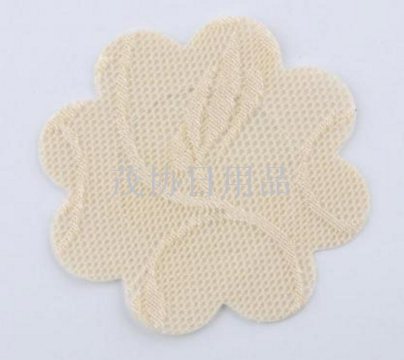 Disposable lace fabric sex nipple stickers with seven-angled small flowers, breathable and anti-protruding nipple stickers