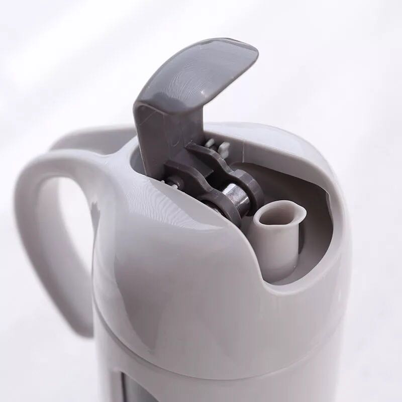 New automatic opening and closing oil pot, glass oil control pot, creative leak-proof opening lid seasoning pot, oil pot details Picture