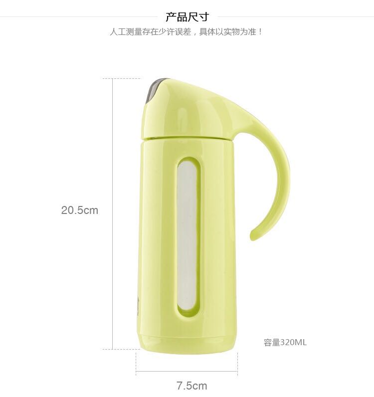 New automatic opening and closing oil pot, glass oil control pot, creative leak-proof opening lid seasoning pot, oil pot Specification image