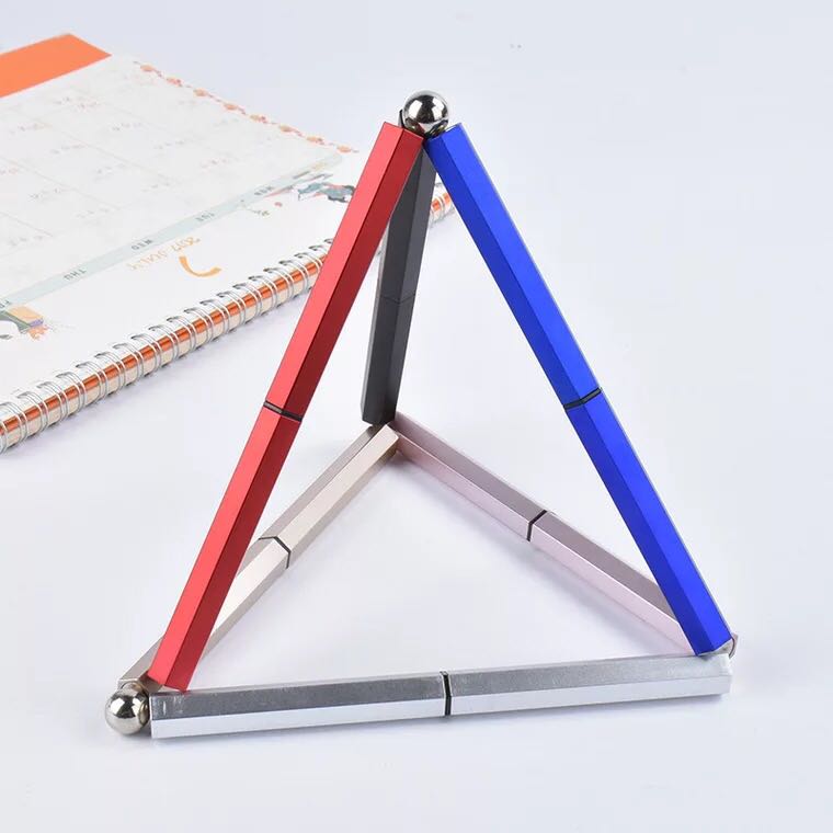 减压中性广告笔神奇多功能魔术拼接儿童益智力开发磁铁磁性创意笔