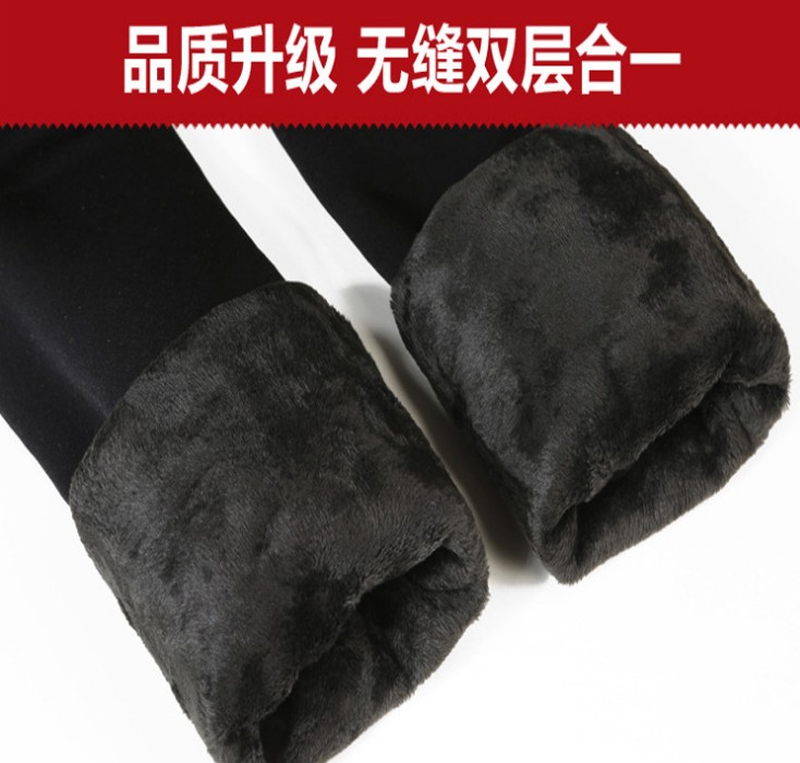 高腰大码女士棉裤500克加厚加绒锦纶一体裤 踩脚打底裤 热产品图
