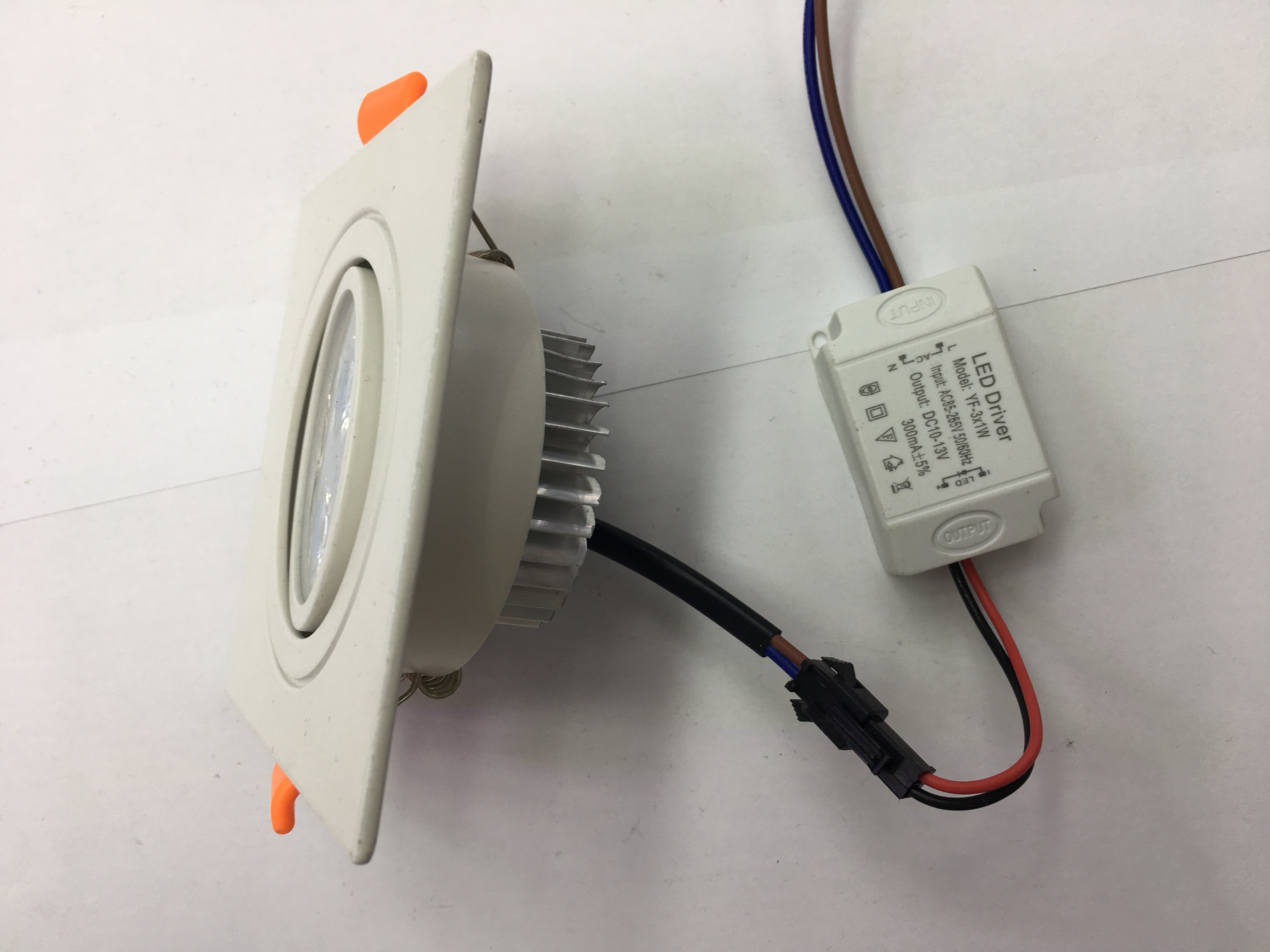 3W square ceiling light, square downlight, LED light details Picture