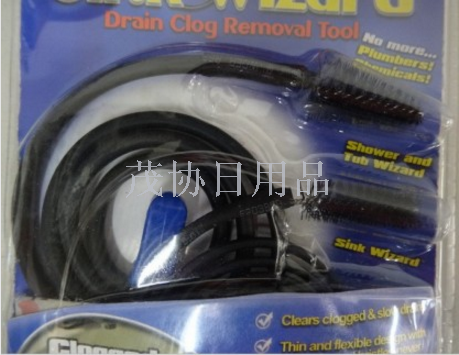 sink wizard 管道清洁刷 通污刷 清理器 疏通刷产品图