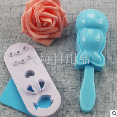 Seal rice ball shaped mold combination cartoon bento rice mold Specification image