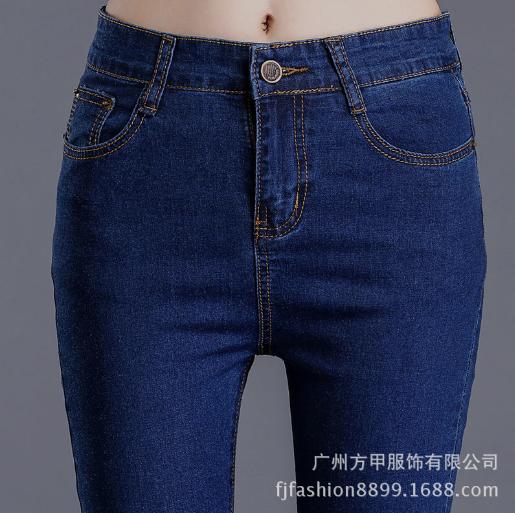 Autumn and winter washed jeans for women, Korean-style slimming stretch pencil skinny pants Application Scenario