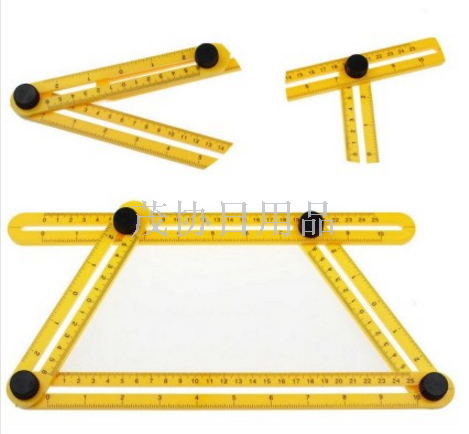 ABS plastic four-fold rule multi-angle ruler woodworking building decoration measuring tool