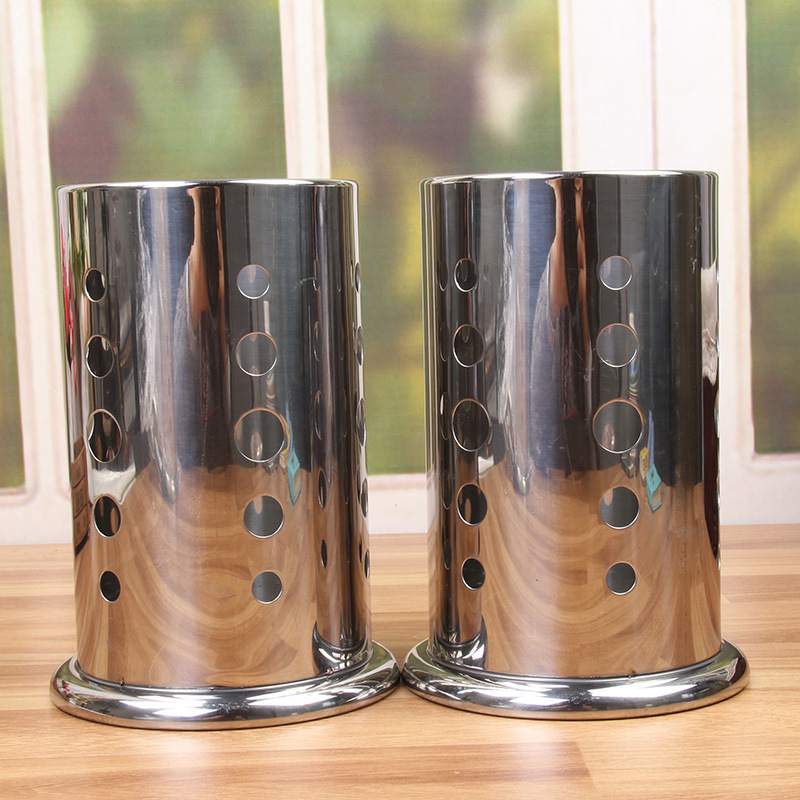 Stainless steel chopstick holder, round chopstick cage, kitchen chopstick rack, draining chopstick holder, kitchenware