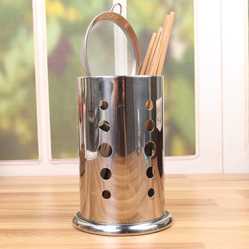 Stainless steel chopstick holder, round chopstick cage, kitchen chopstick rack, draining chopstick holder, kitchenware Specification image