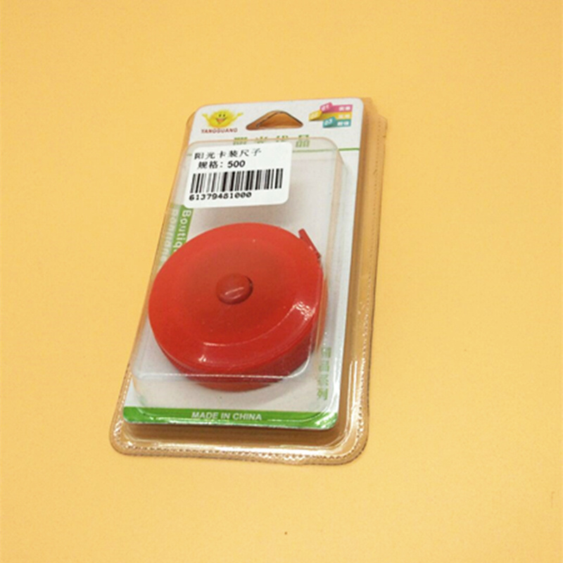 Sunshine cassette ruler, Automatic telescopic plastic tape measure, portable clothing measuring ruler, Mini clothing measuring leather ruler