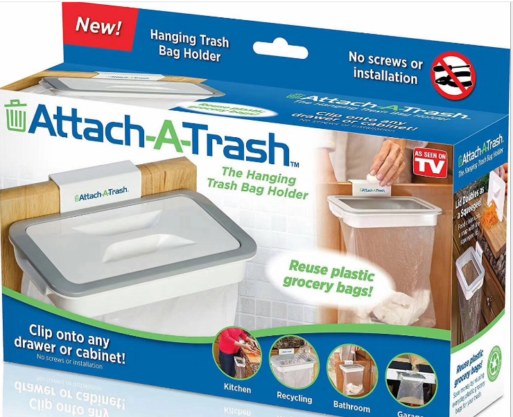 可挂式厨房垃圾架 橱柜门挂式垃圾挂架