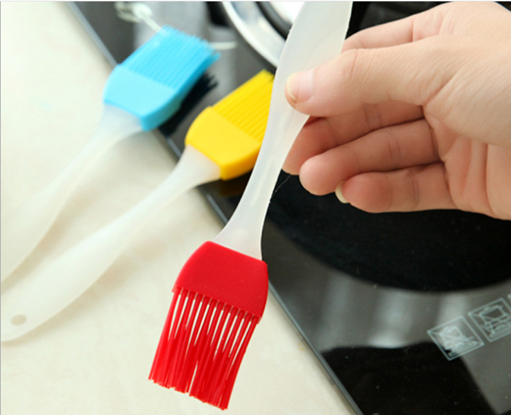 分体式硅胶油刷 耐高温小烧烤刷子 厨房烘焙工具