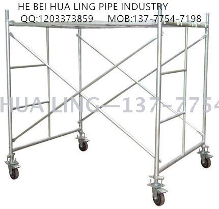 热销门型建筑脚手架 梯形移动镀锌脚手架 桥式脚手架图