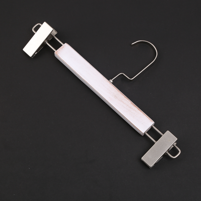 Imitation Wooden Clothes Hanger Non-Slip Clothes Hanger Pants Rack Dress Clip Dress Pants Hanging details Picture