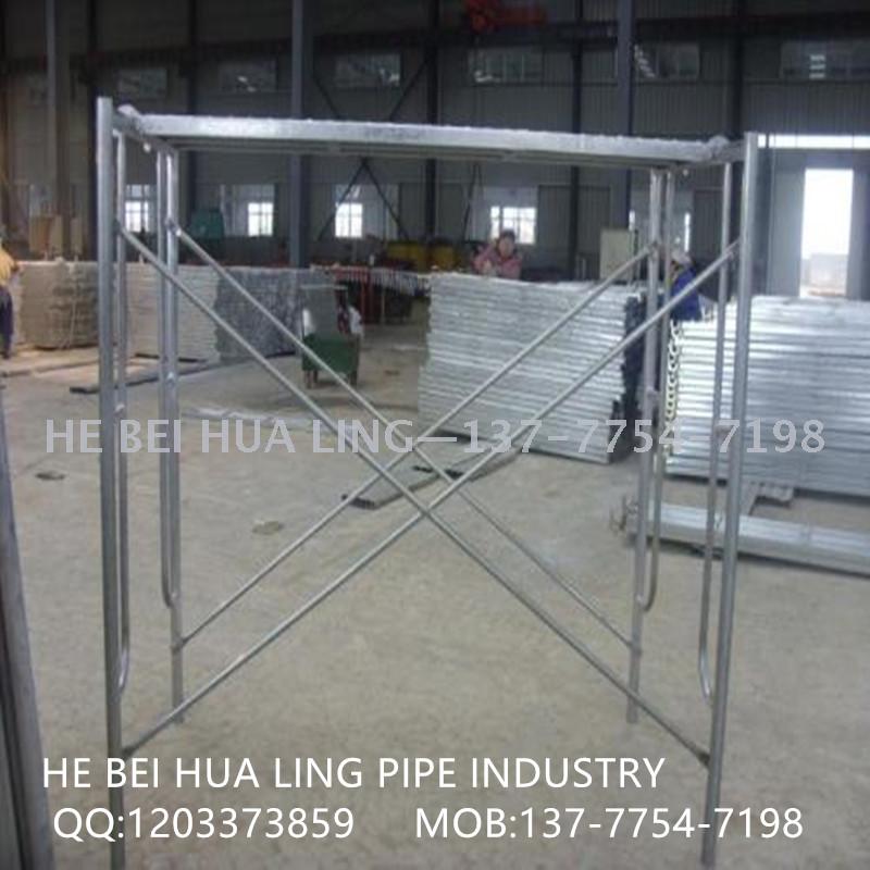 热销门型建筑脚手架 梯形移动镀锌脚手架 桥式脚手架细节图