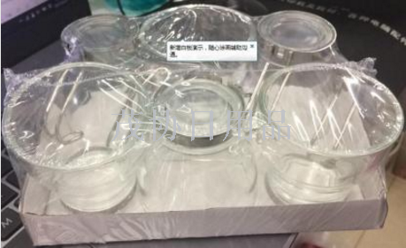 Glass six sets of glass furniture with glass tv TV shopping