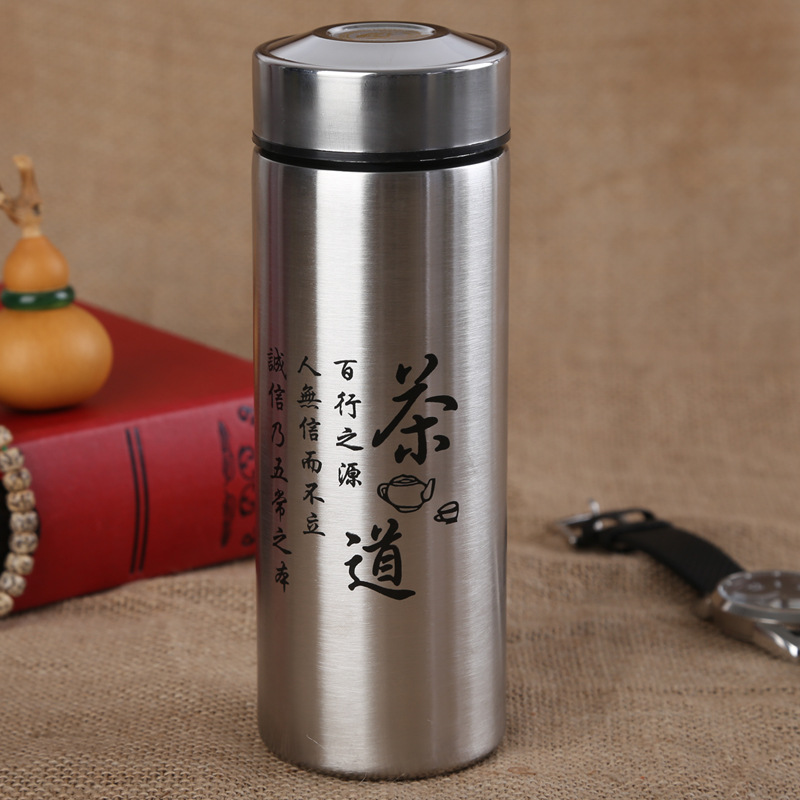 Special offer on double-layer stainless steel insulated cups. Tea ceremony water cups with customizable logos details Picture