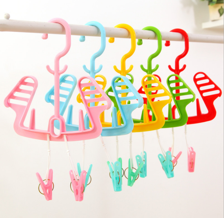 韩版晒鞋架带袜子夹多用晒鞋架晾鞋架 晒衣架