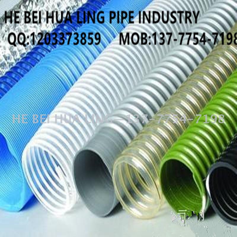 We supply a large quantity of pvc plastic-ribbed spiral reinforced pipes and pressure-resistant plastic spiral hoses with smooth inner walls Application Scenario