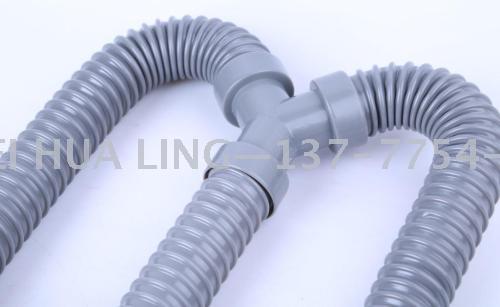 Factory direct sales of PVC corrugated pipe drainage pipes for washing machines, which are extendable and odorless