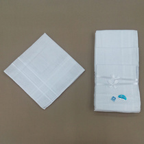 Pure white handkerchief satin striped terylene handkerchief for both men and women 37 cm 5 flower mixed outfit