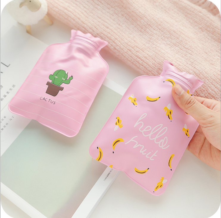 pvc防爆防漏塑胶卡通暖手宝 热水袋 注水冲水暖手袋批发细节图