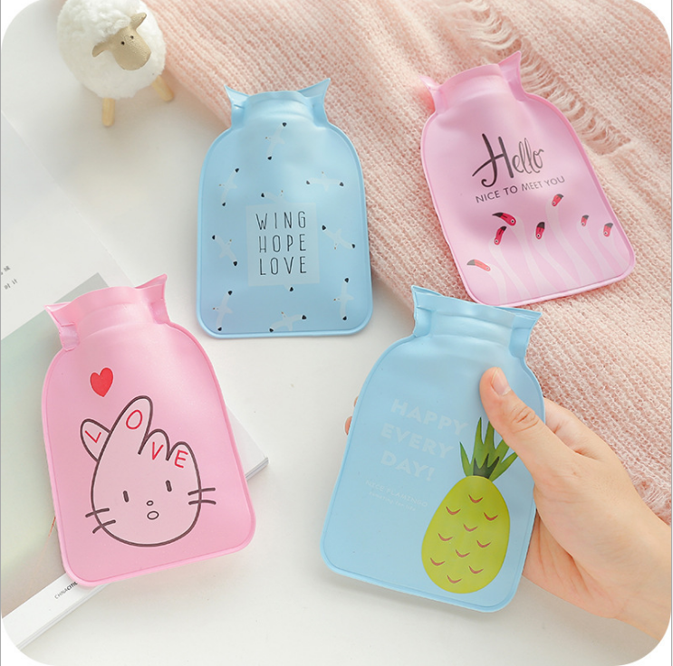 pvc防爆防漏塑胶卡通暖手宝 热水袋 注水冲水暖手袋批发产品图