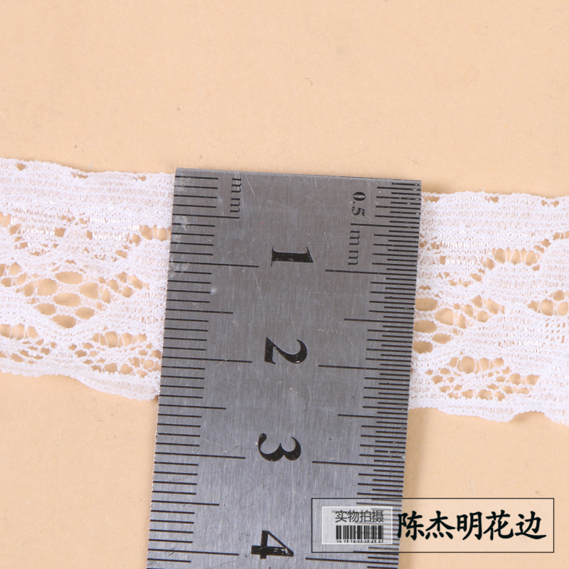 Hollowed-out solid color 2.5cm wide water-soluble embroidered lace, handcrafted accessories, lace ribbon, fabric accessories Specification image