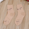 夏季女士袜子加厚有跟提花短丝袜2个色细节图