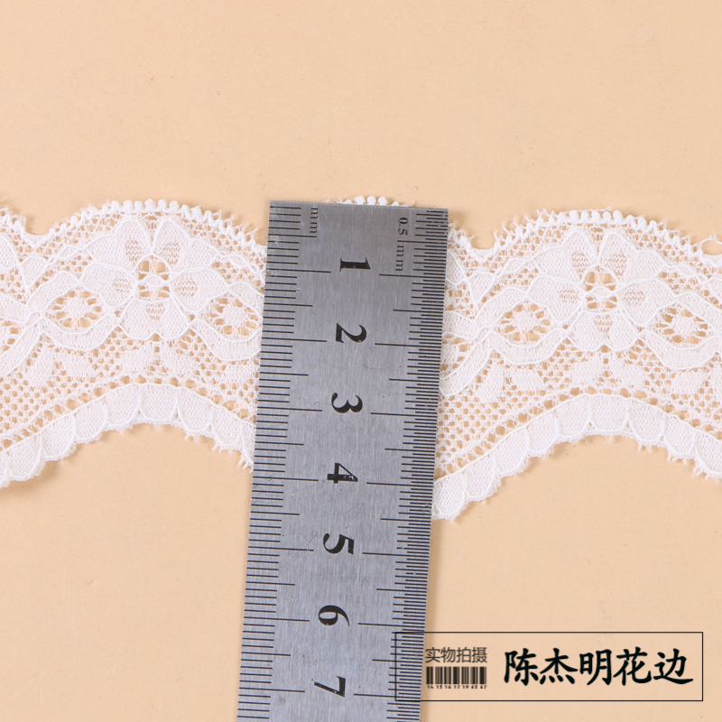 4.5 cm size, exquisite hollowed-out solid color lace trim, handcrafted diy accessory Specification image