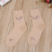 夏季女士袜子加厚有跟提花短丝袜2个色产品图