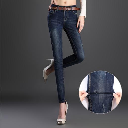 Fashionable and trendy Korean-style slimming, petite and hip-lifting women's jeans and long pants details Picture