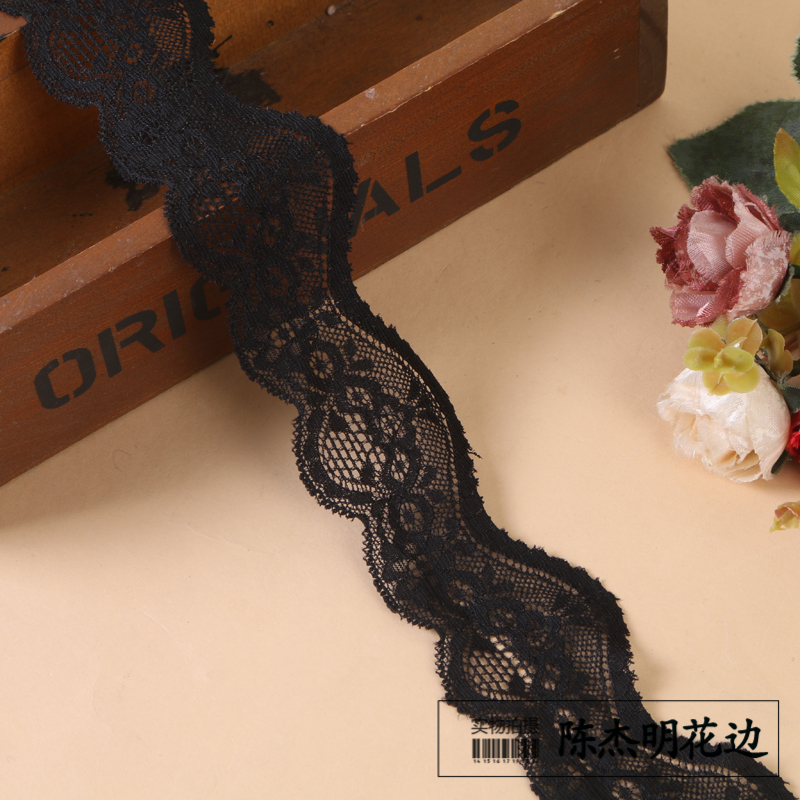 4.5 cm size, exquisite hollowed-out solid color lace trim, handcrafted diy accessory