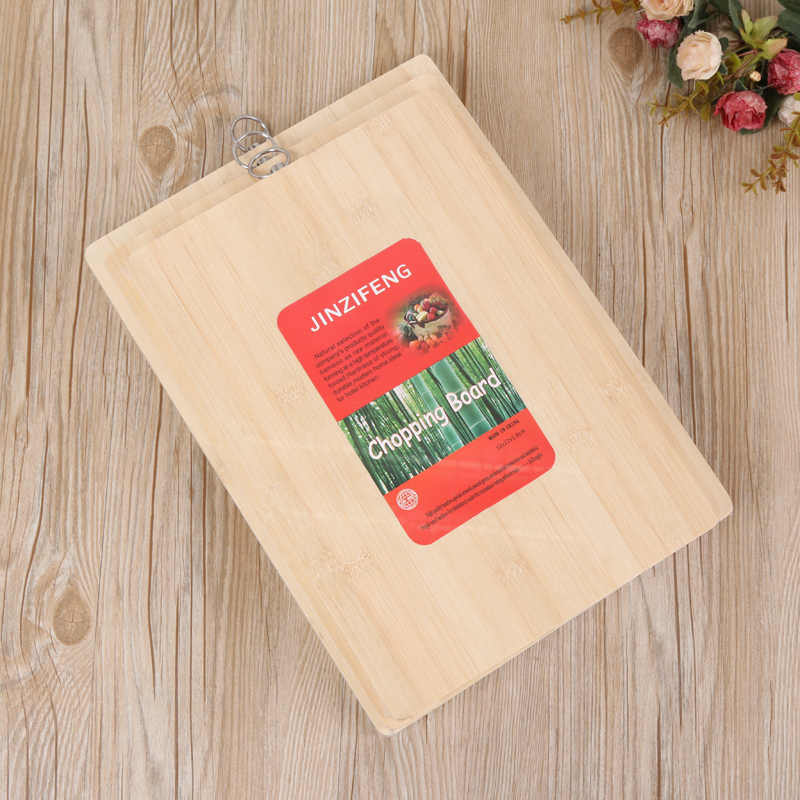Jiuchuan bamboo and wood environmental non-toxic bamboo and wood chopping board household hanging chopping board large and small size thumbnail