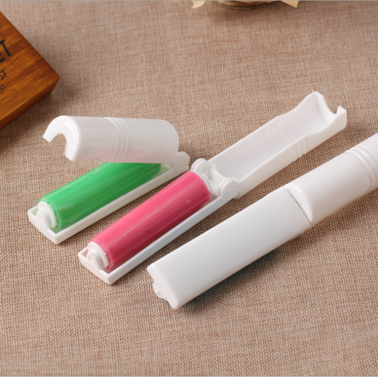 T便携折叠式可水洗除尘滚筒粘毛器 粘毛滚 衣服粘尘刷可循环用产品图