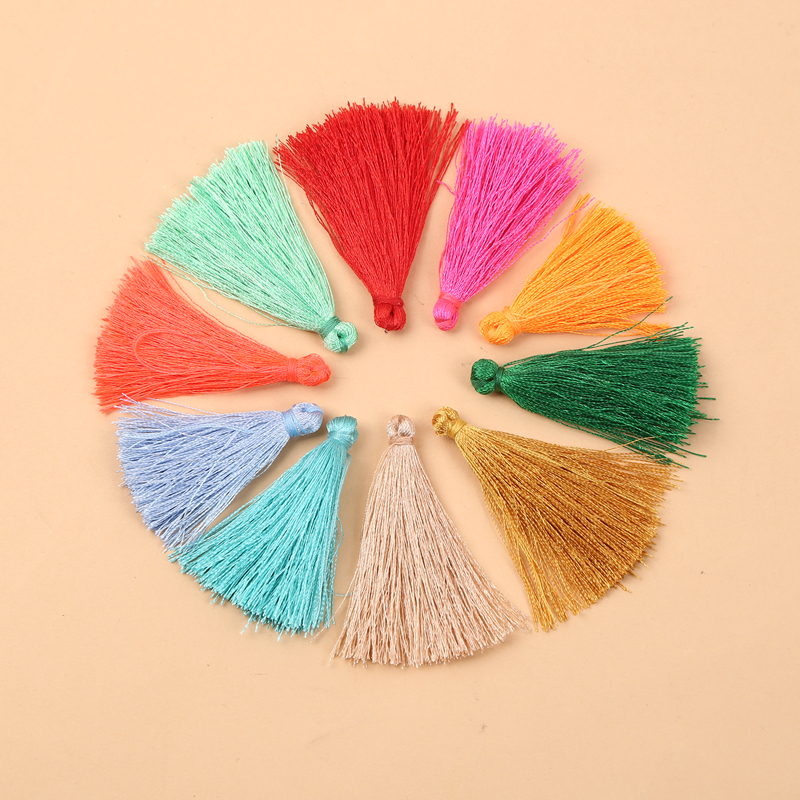 涤丝穗子 绣花线流苏，配饰，挂件（现货有48个色）