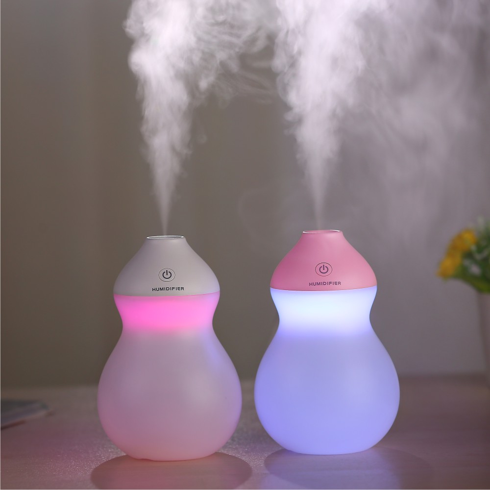 Creative Gourd humidifier USB seven-color LED light Water Replenishing spray