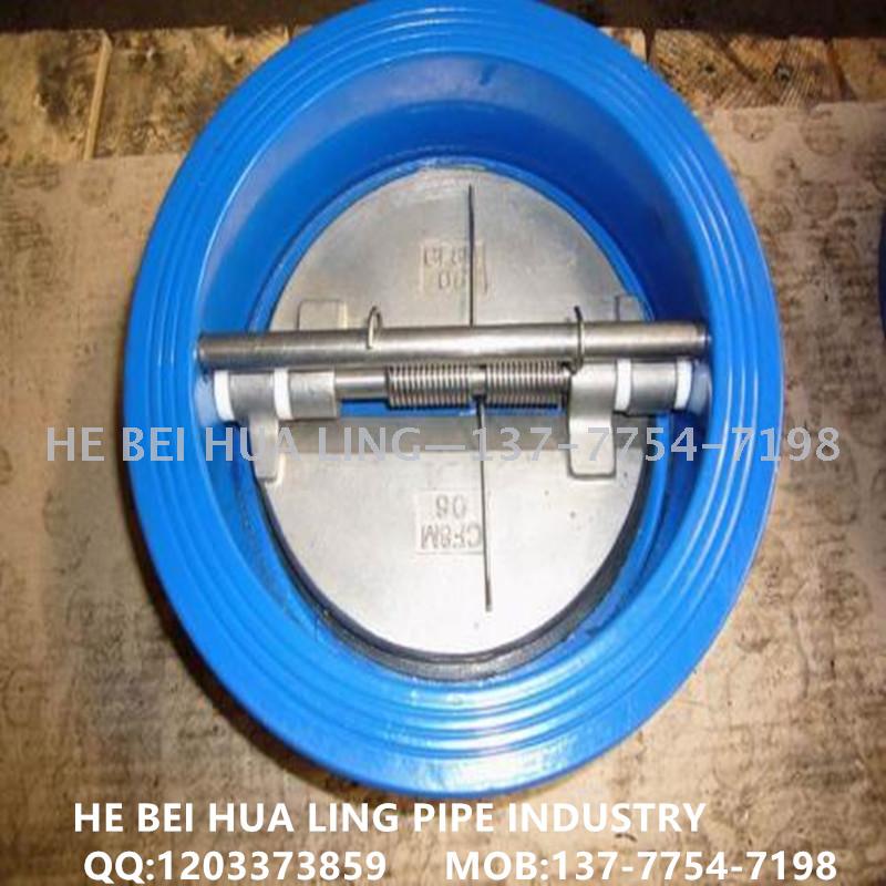 Professional export cast iron butterfly check valve, wafer check valve, butterfly buffer check valve
