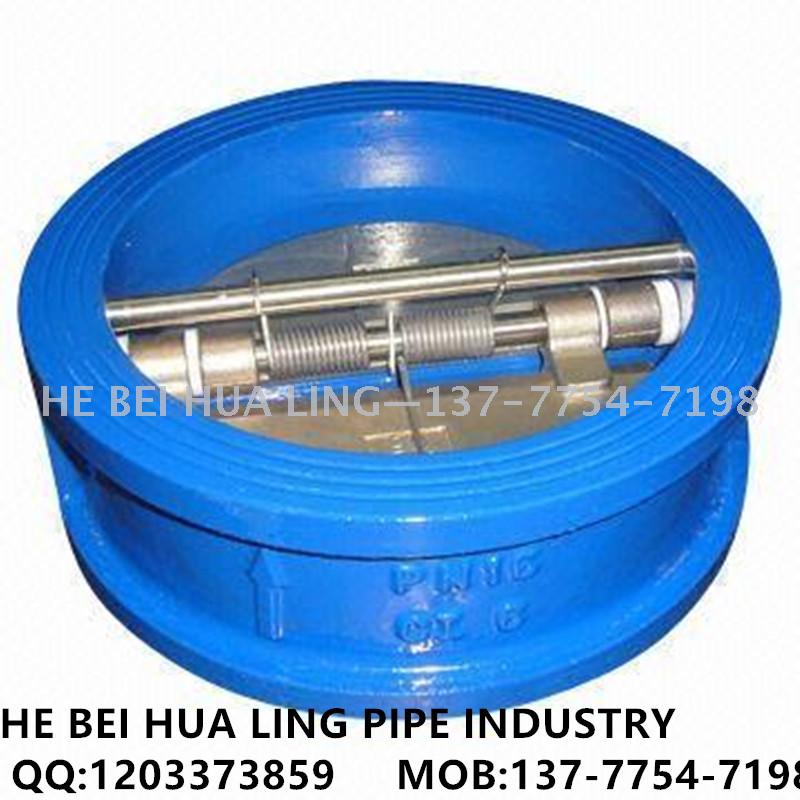 Professional export butterfly check valve, cast steel wafer check valve, silencing slow-closing check valve details Picture