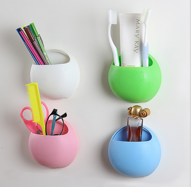 特价清仓创意无痕双吸盘置物架厨房浴室卫生间牙刷牙膏杂物收纳架