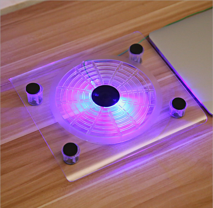 t Taobao has launched the first generation of ultra-thin, colorful, glowing, silent notebook computer fans with strong wind force and heat dissipation details Picture