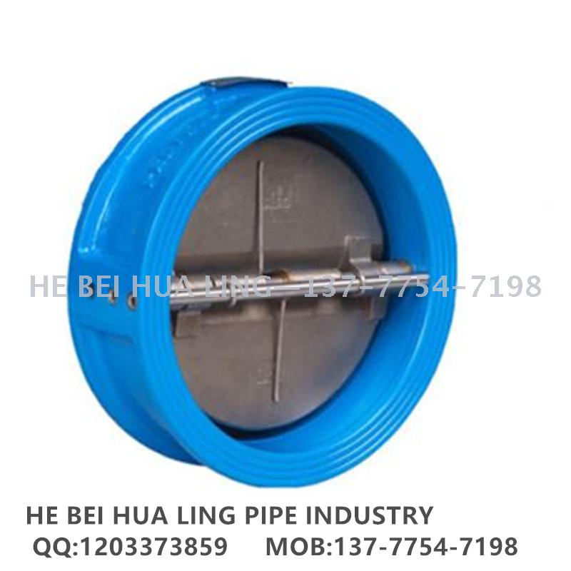 Professional export butterfly check valve, cast steel wafer check valve, silencing slow-closing check valve Specification image