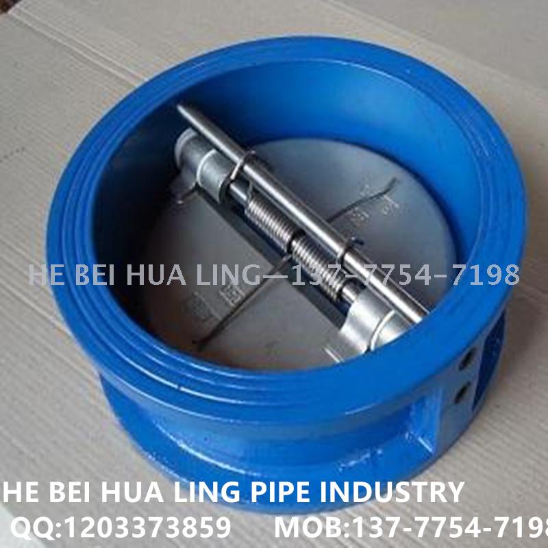 Professional export butterfly check valve, cast steel wafer check valve, silencing slow-closing check valve