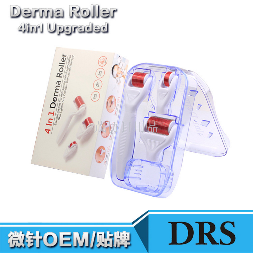 Derma Roller 4in1 Titanium microneedle Roller set