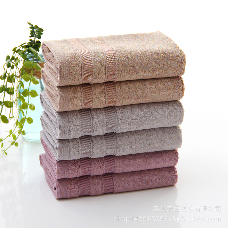 Pure cotton towel manufacturer direct sales, plain bamboo fiber bamboo forest jacquard gift towel, face wash and beauty towel supermarket