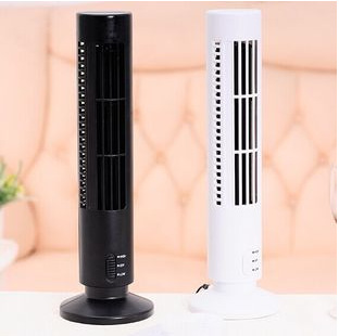 Mini tower-shaped fan with dual height adjustment, bladeless fan, household electric fan, desktop fan details Picture