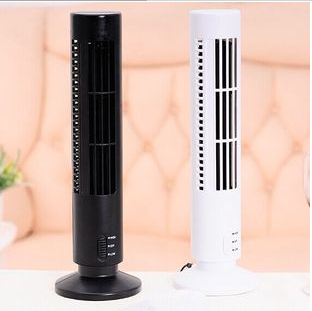 Mini tower-shaped fan with dual height adjustment, bladeless fan, household electric fan, desktop fan Specification image
