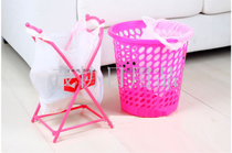 Japan KM home folding garbage rack garbage bag special garbage rack kitchen lightweight garbage can