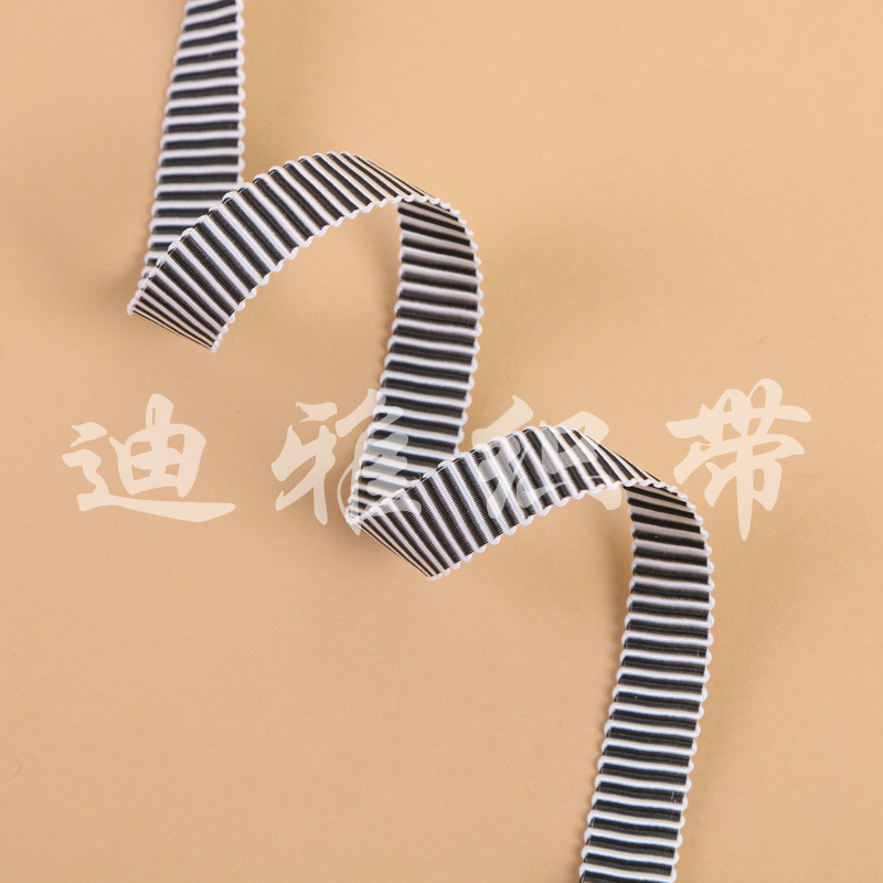 Black And White Vertical Stripes Fine Ribbon Ribbed Hat Band Headwear Garment Accessories